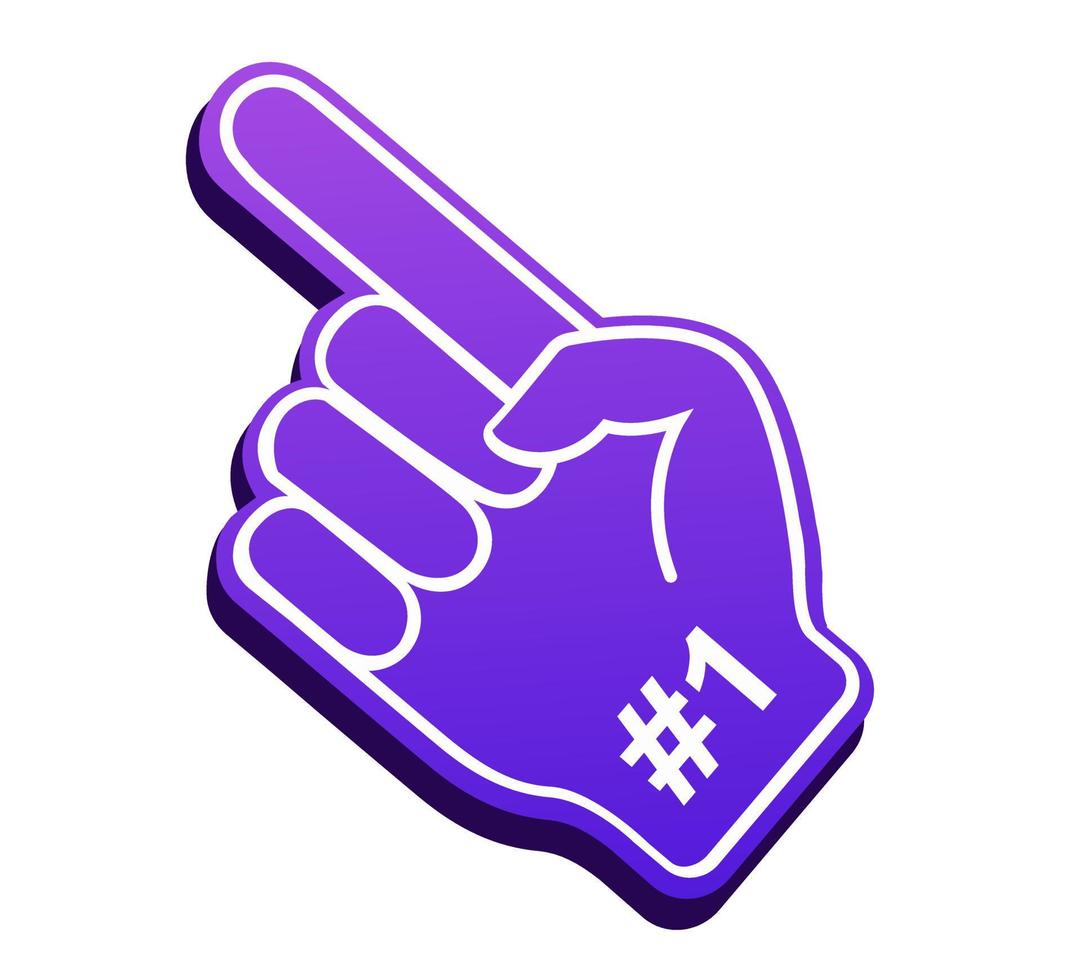 Illustration of glove thumb up vector