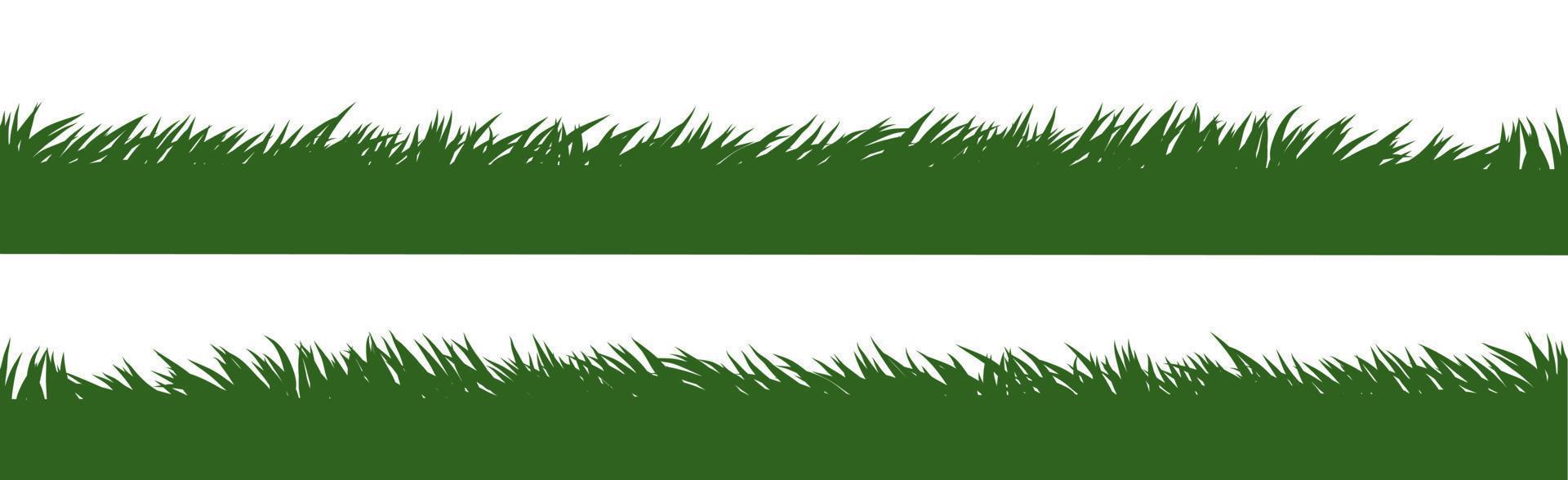 Green grass ribbon for your lawn and creativity vector