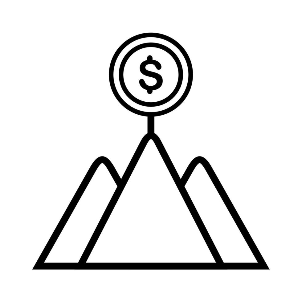 Illustration Vector Graphic of Aim, business, goal Icon