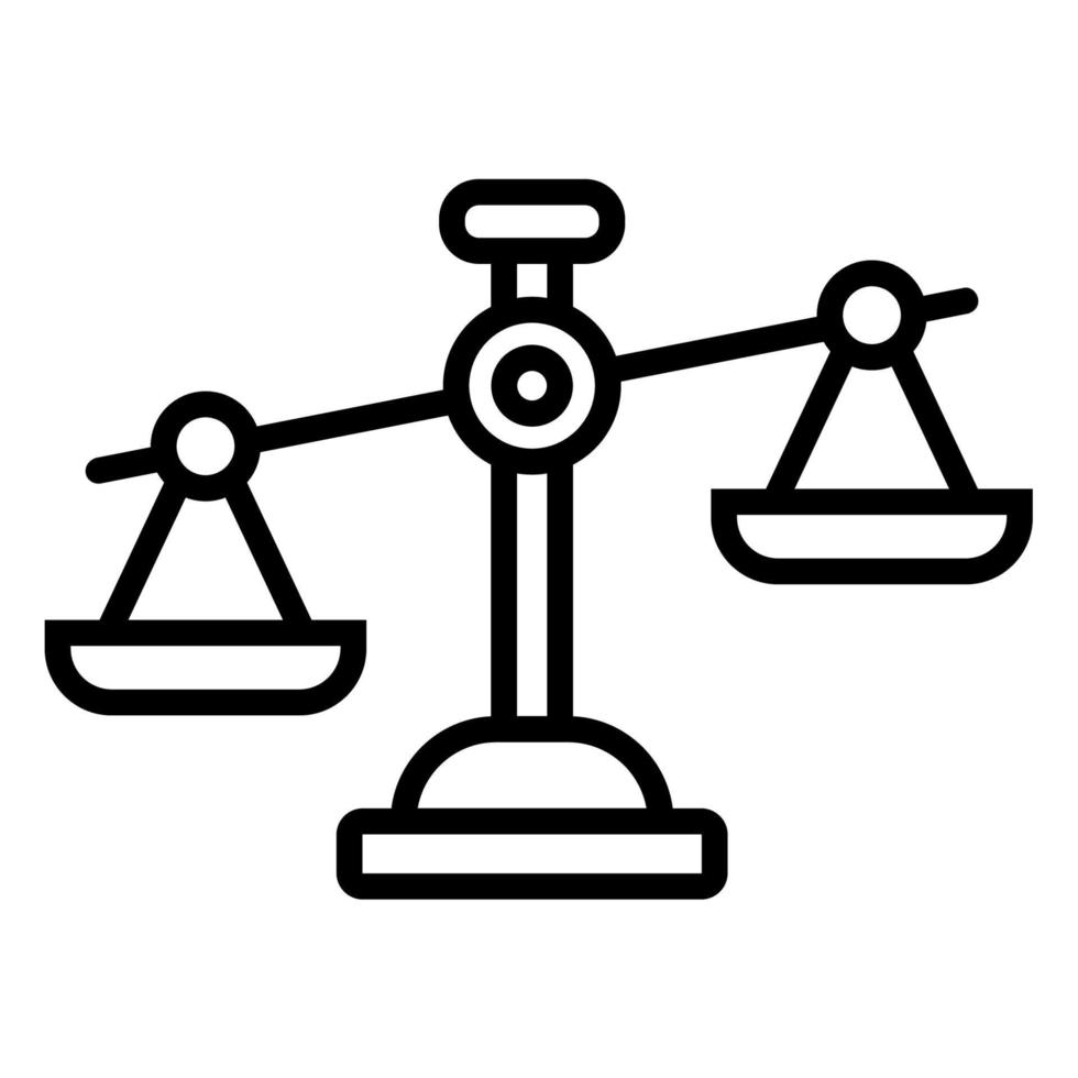 Illustration Vector Graphic of Balance, judge, justice Icon