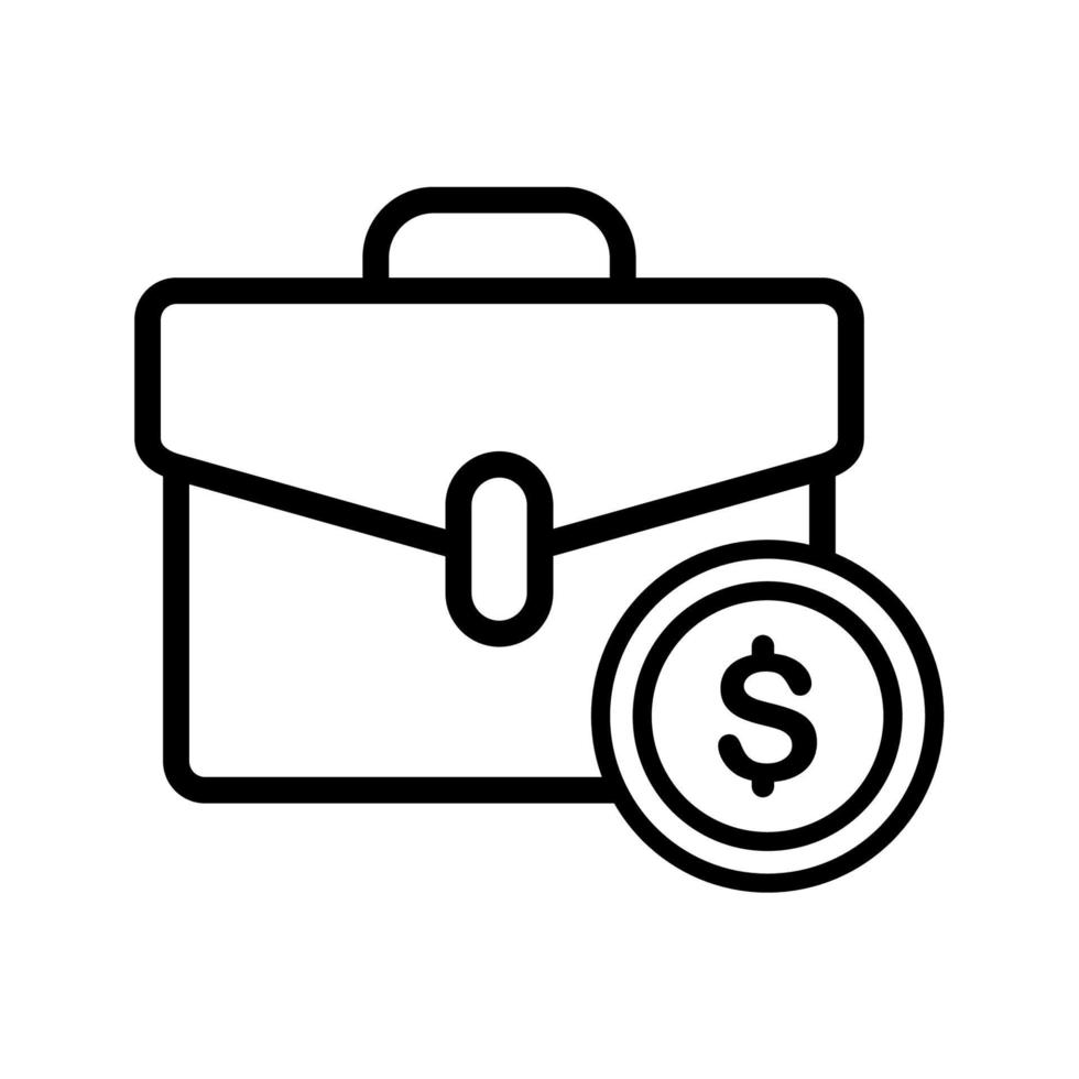 Illustration Vector Graphic of Bag, coin, dollar Icon