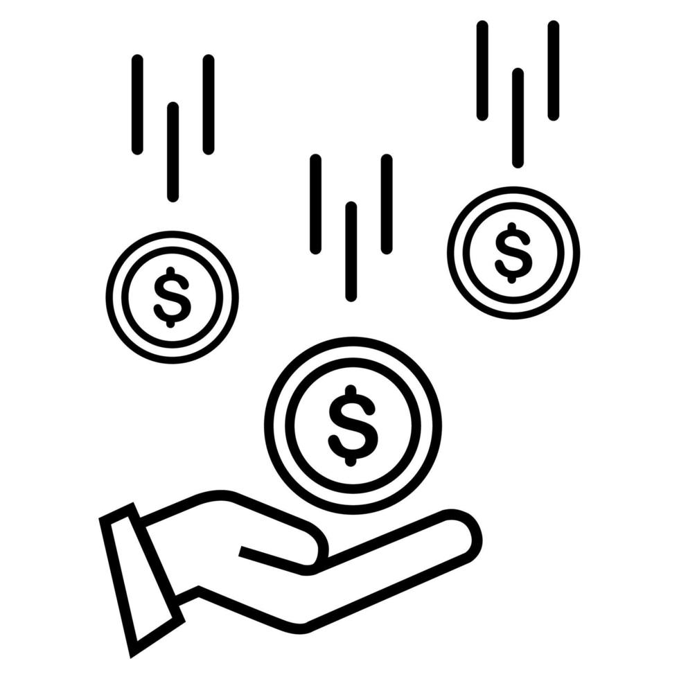 ilustración vectorial gráfico de banca, negocios, icono de efectivo vector