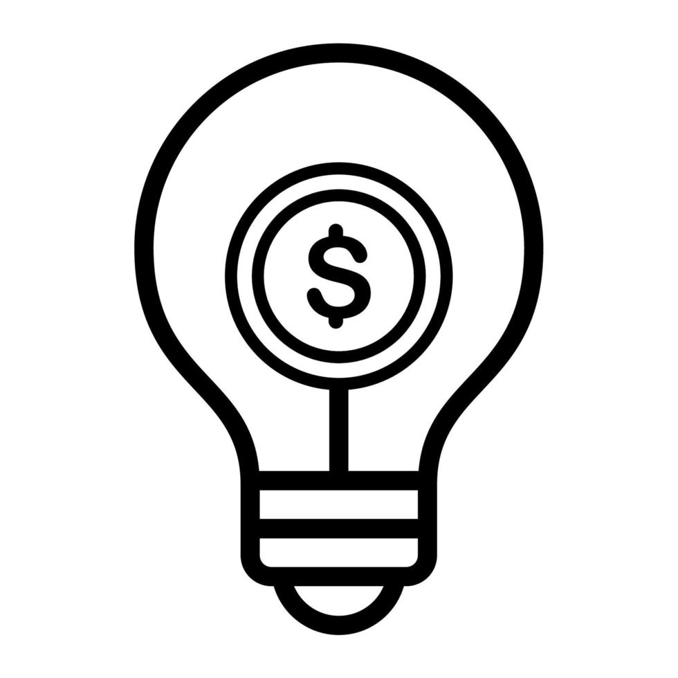 Illustration Vector Graphic of Bulb, creative, idea Icon