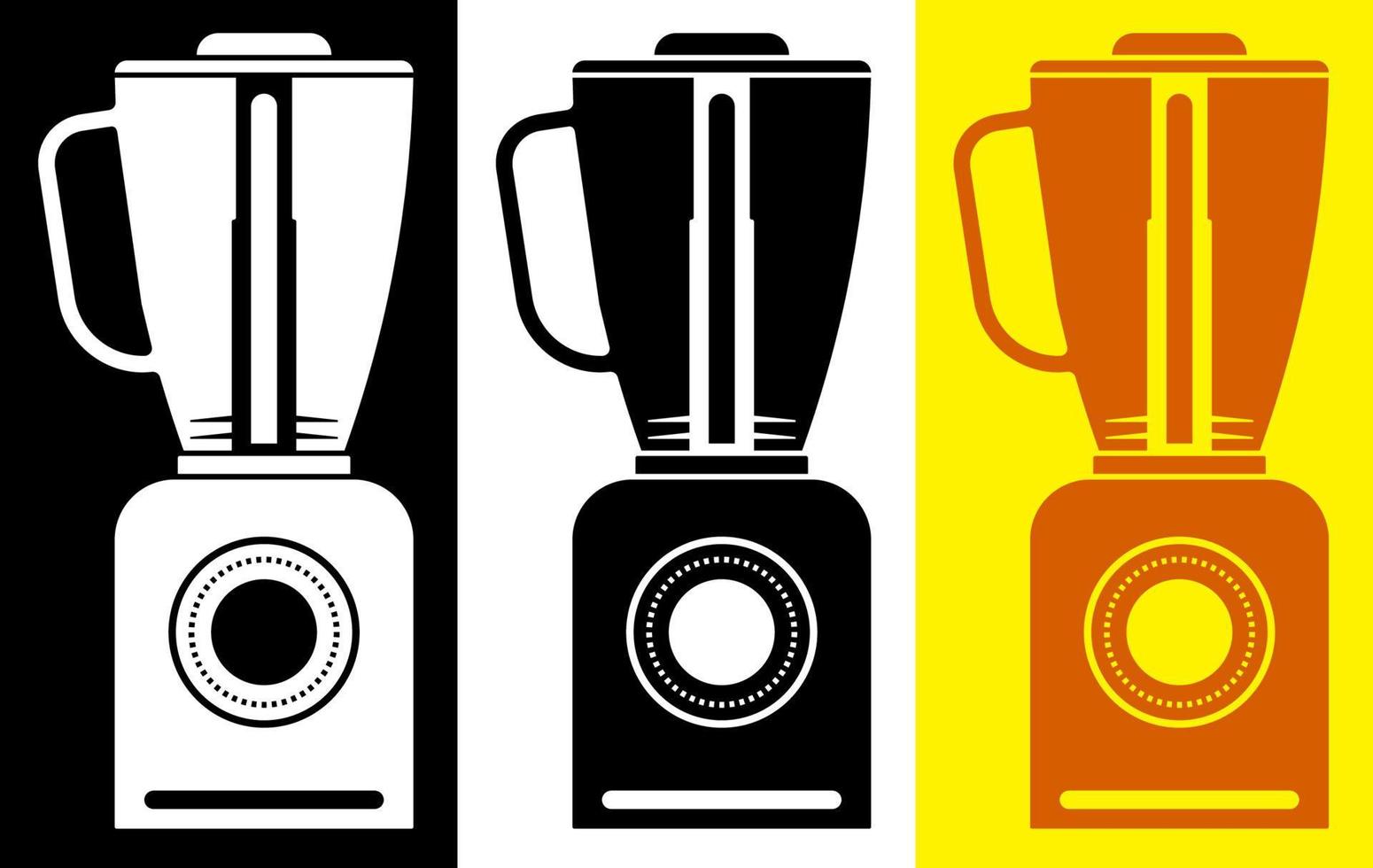 blender icon in flat style on black and white background. Isolated vector