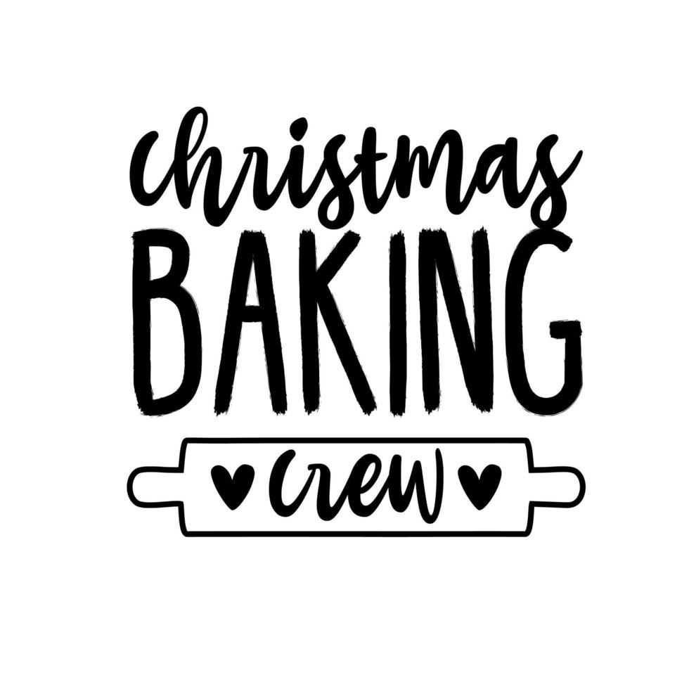 christmas baking crew vector