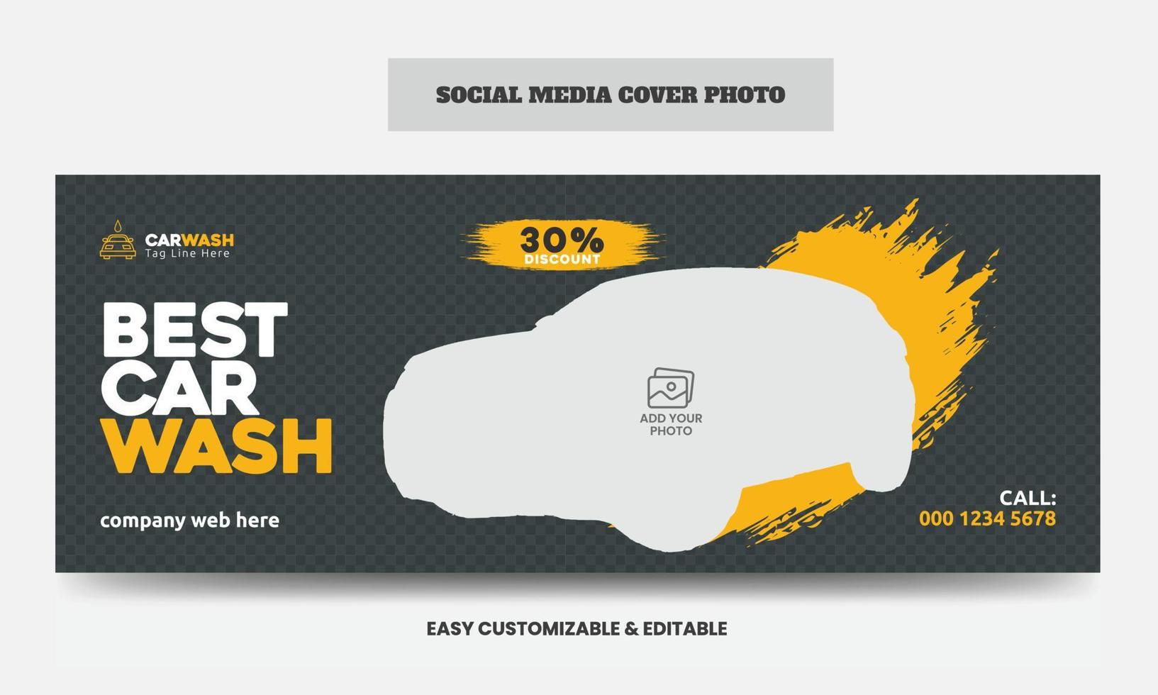 Car sale social media cover photo design template car sale service social media web banner vector