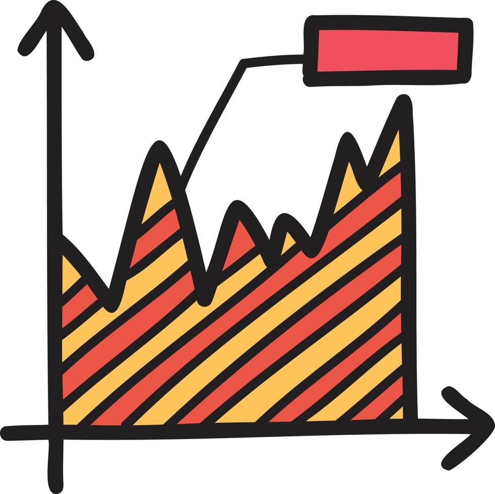 Hand Drawn graph illustration vector