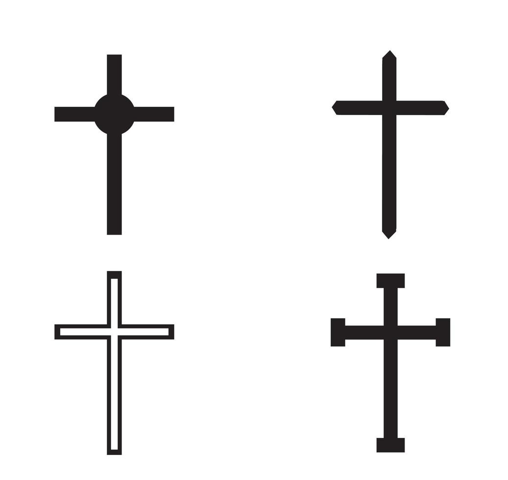 conjunto de vectores cruzados cristianos.