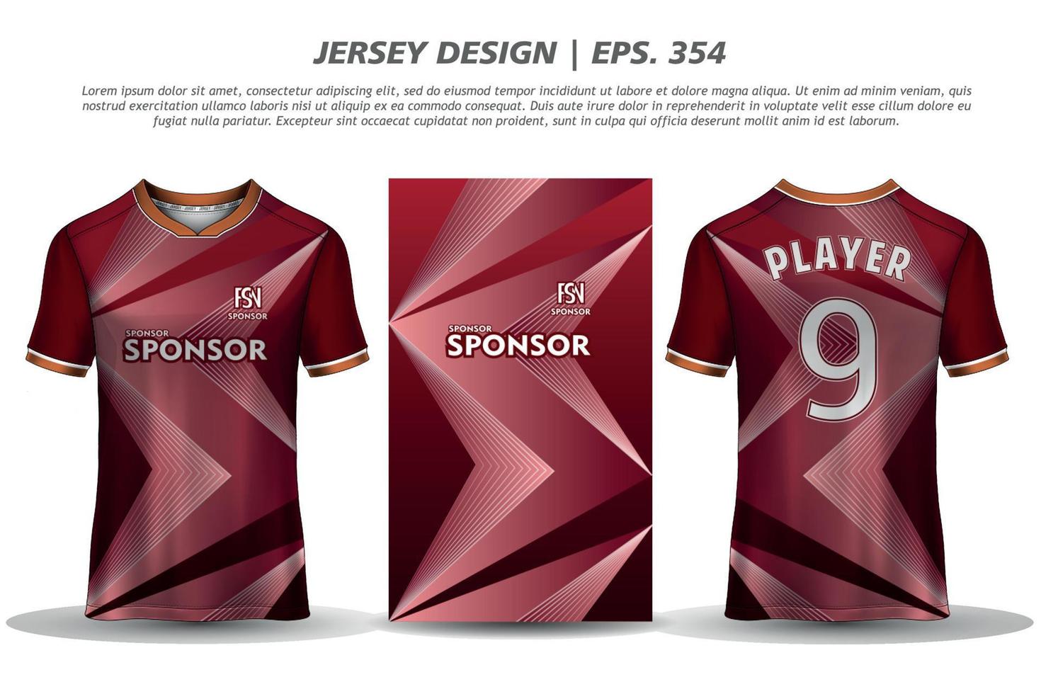 Jersey design sublimation t shirt Premium geometric pattern Incredible Vector collection for Soccer football racing cycling gaming motocross sports