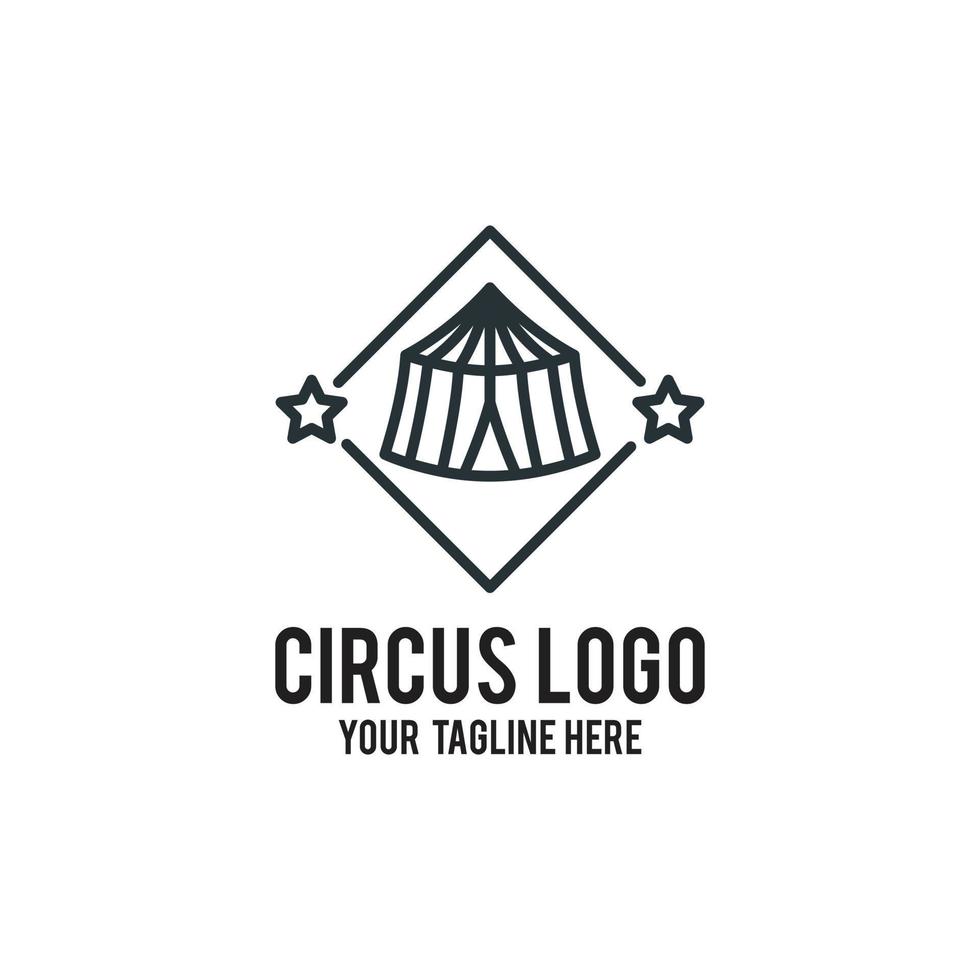 circus logo design modern concept vector