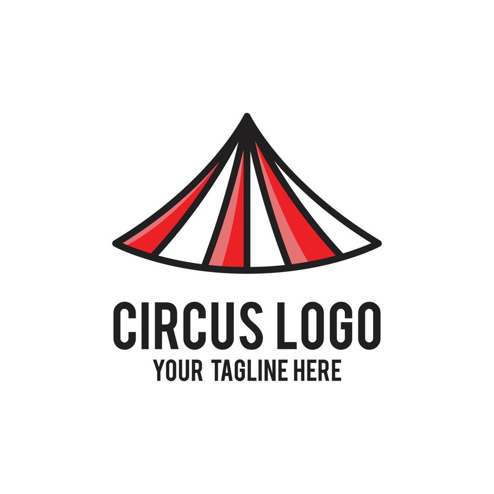 circus logo design modern concept vector