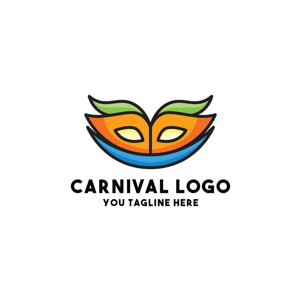 carnival logo concept design modern vector