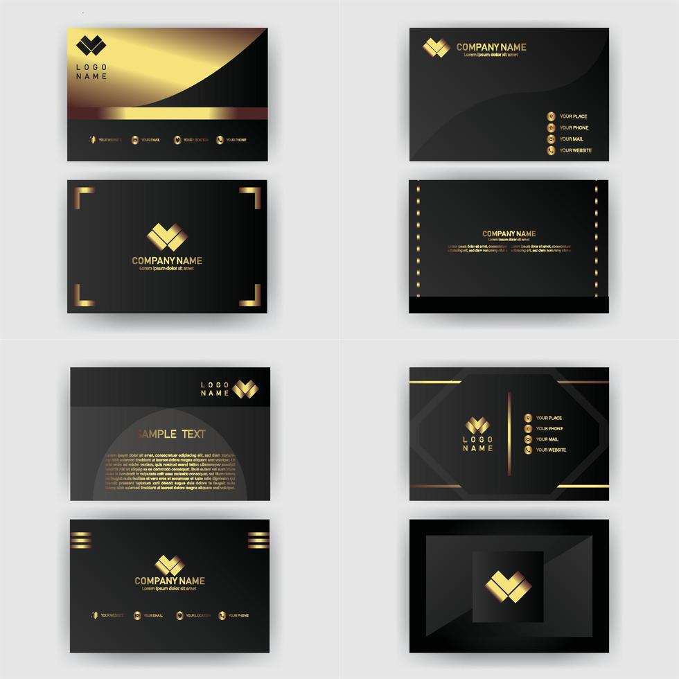 Creative coorporate business card Template modern vector