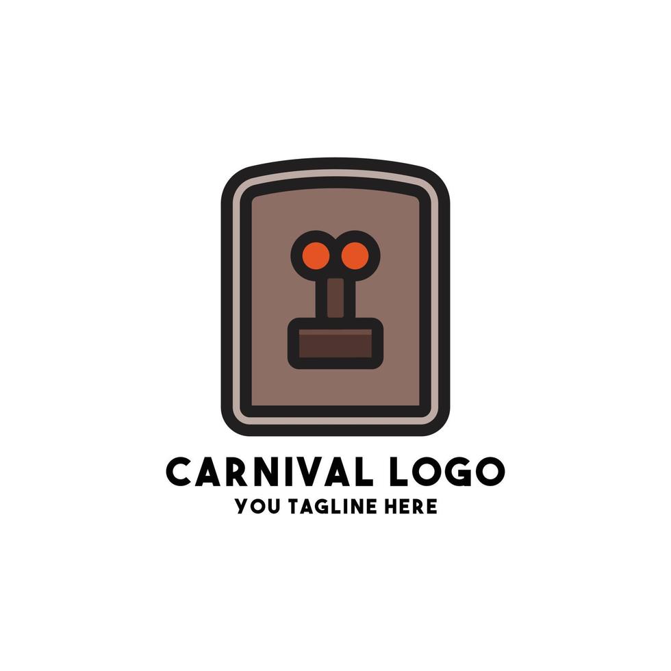 carnival logo concept design modern vector