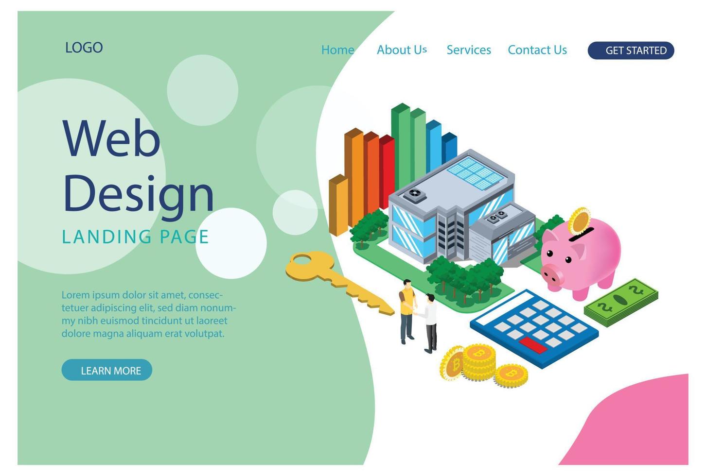 Concepto isométrico de diseño plano moderno de banca en línea. banco electrónico y concepto de personas. plantilla de página de destino. ilustración vectorial isométrica conceptual adecuada para diagramas, infografías, activos de juego vector