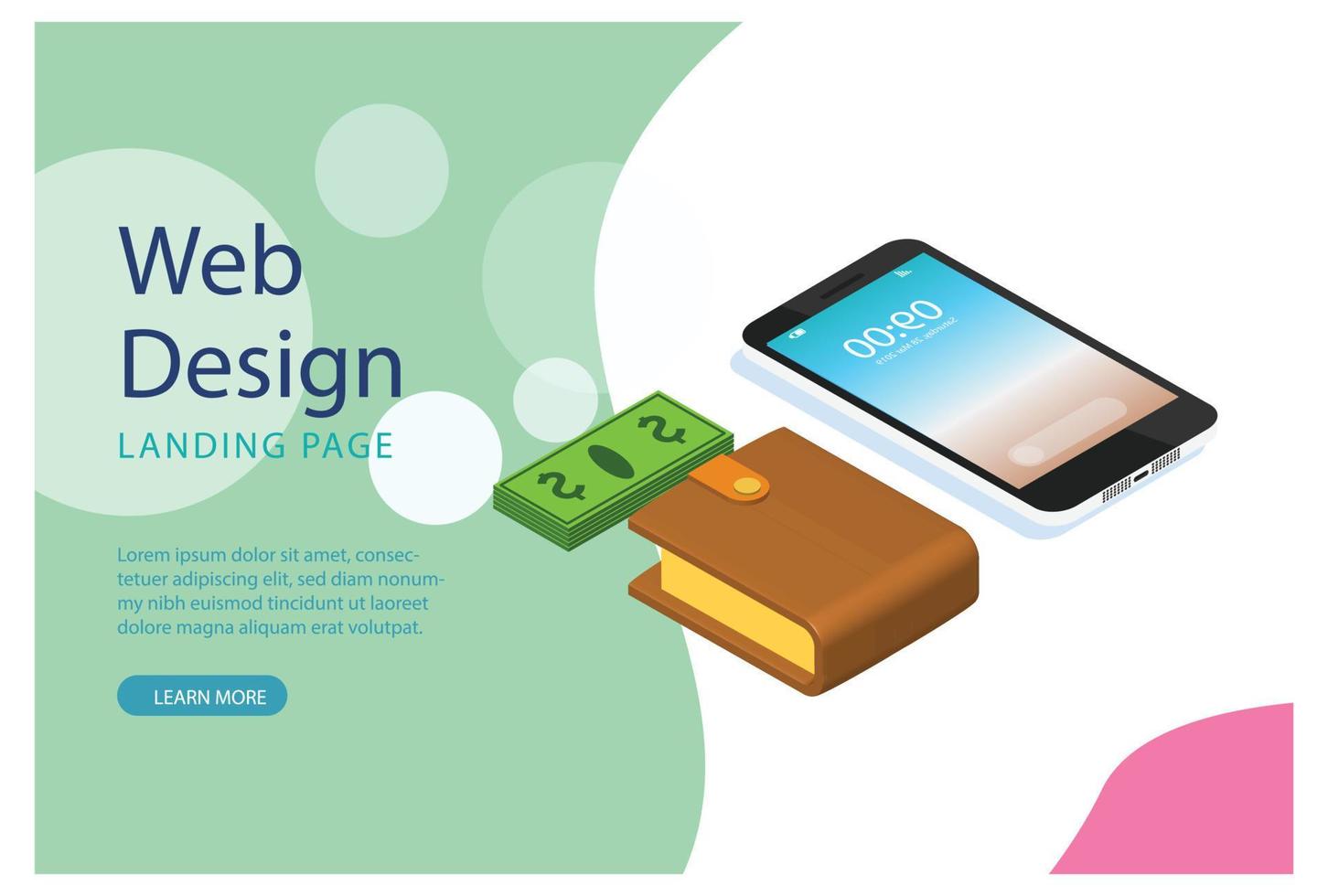 Online banking modern flat design isometric concept. Electronic bank and people concept. Landing page template. Conceptual isometric vector illustration Suitable for Diagrams, Infographics, Game Asset