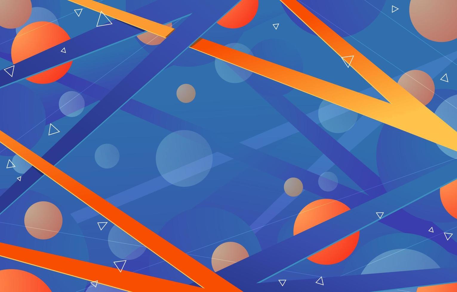 fondo transparente azul naranja circular vector