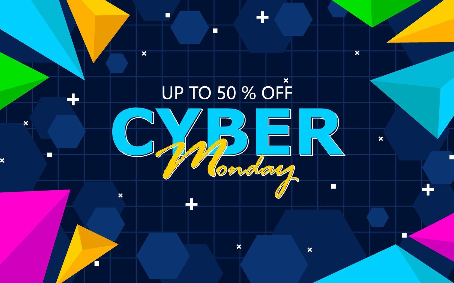 Cyber Monday Sale Background vector