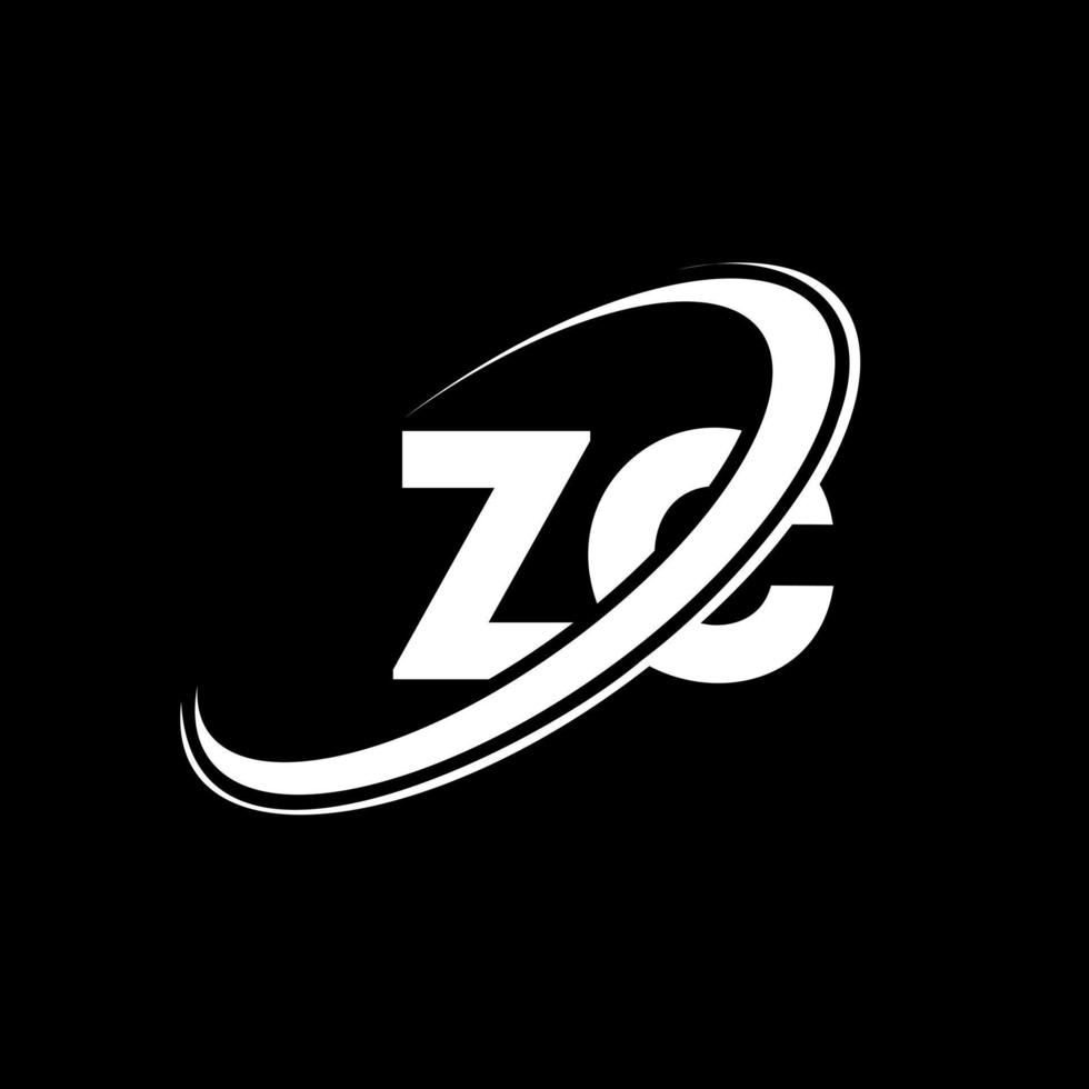 ZX Z X letter logo design. Initial letter ZX linked circle