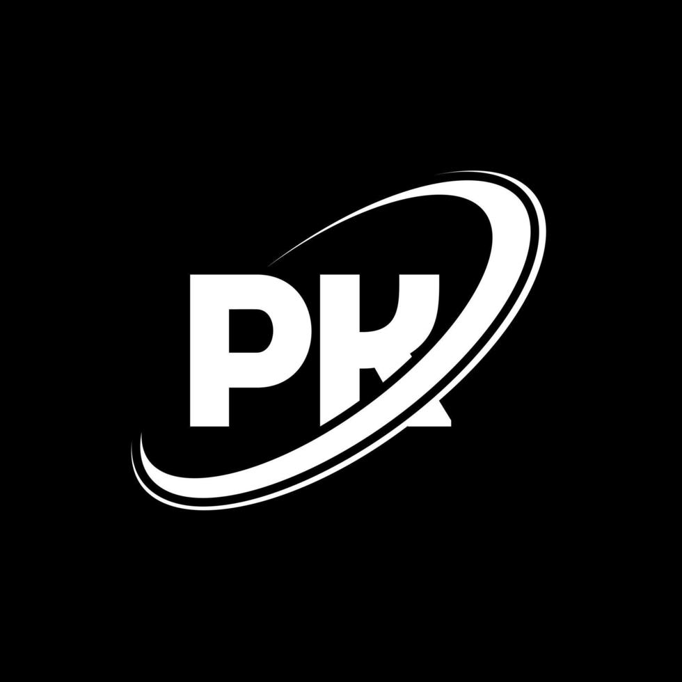 PK P K letter logo design. Initial letter PK linked circle uppercase monogram logo red and blue. PK logo, P K design. pk, p k vector