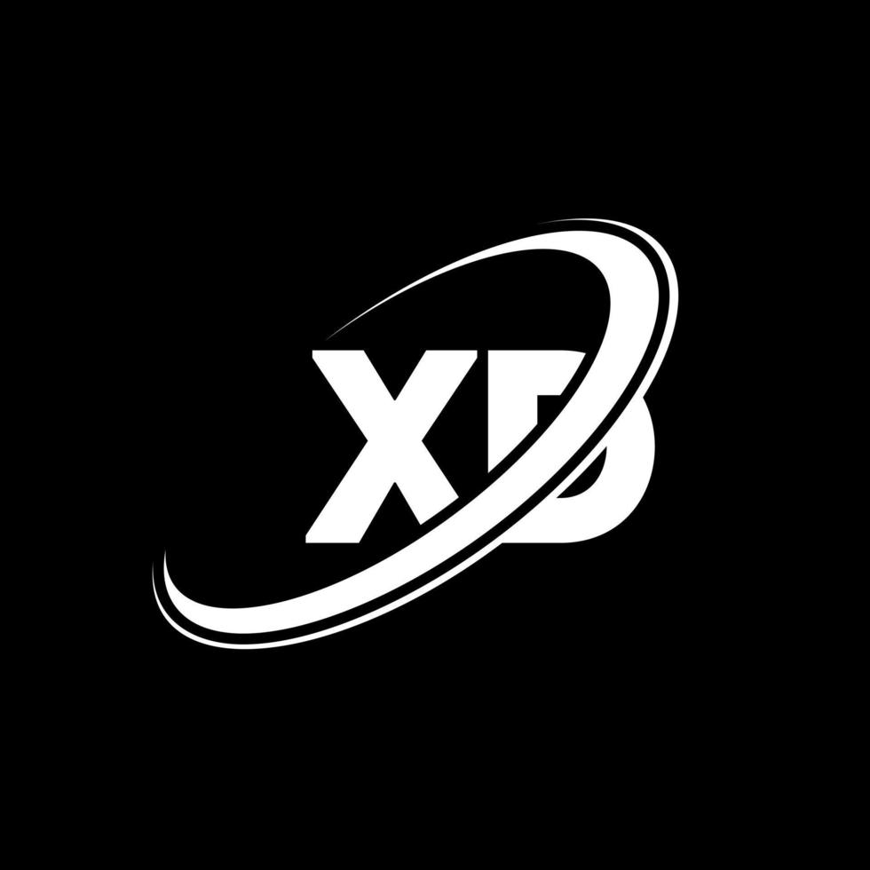diseño del logotipo de la letra xd xd. letra inicial xd círculo vinculado en mayúsculas logo monograma rojo y azul. logotipo xd, diseño xd. xd, xd vector