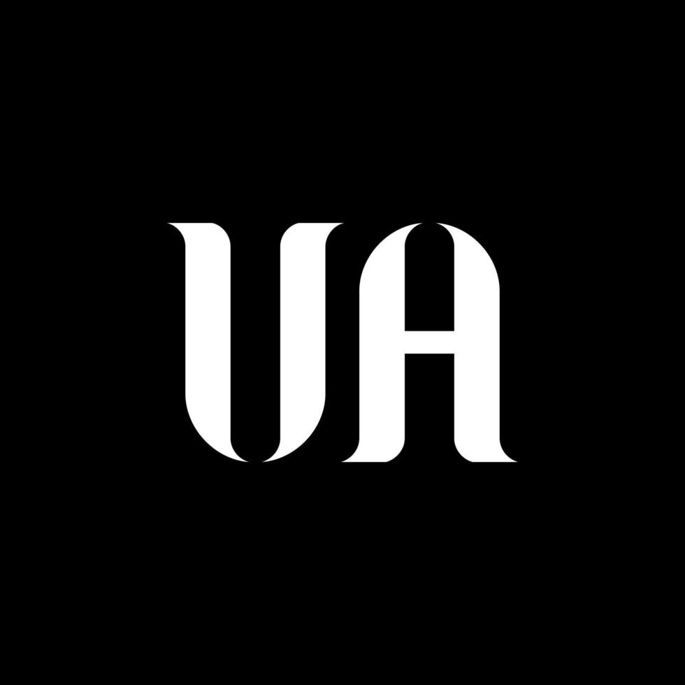 diseño del logotipo de la letra ua ua. letra inicial ua círculo vinculado en mayúsculas logotipo monograma color blanco. logotipo de ua, diseño de ua. tu, tu vector