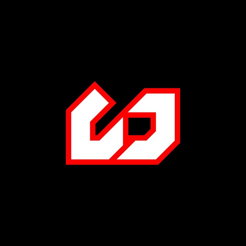 LJ logo design, initial LJ letter design with sci-fi style. LJ logo for game, esport, Technology, Digital, Community or Business. L J sport modern Italic alphabet font. Typography urban style fonts. vector