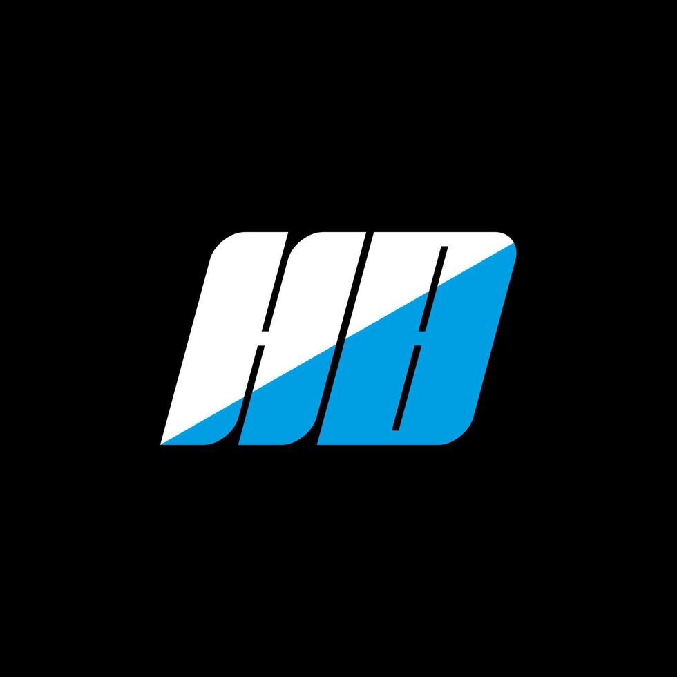 HB letter logo design on black background. HB creative initials letter logo concept. hb icon design. HB white and blue letter icon design on black background. H B vector