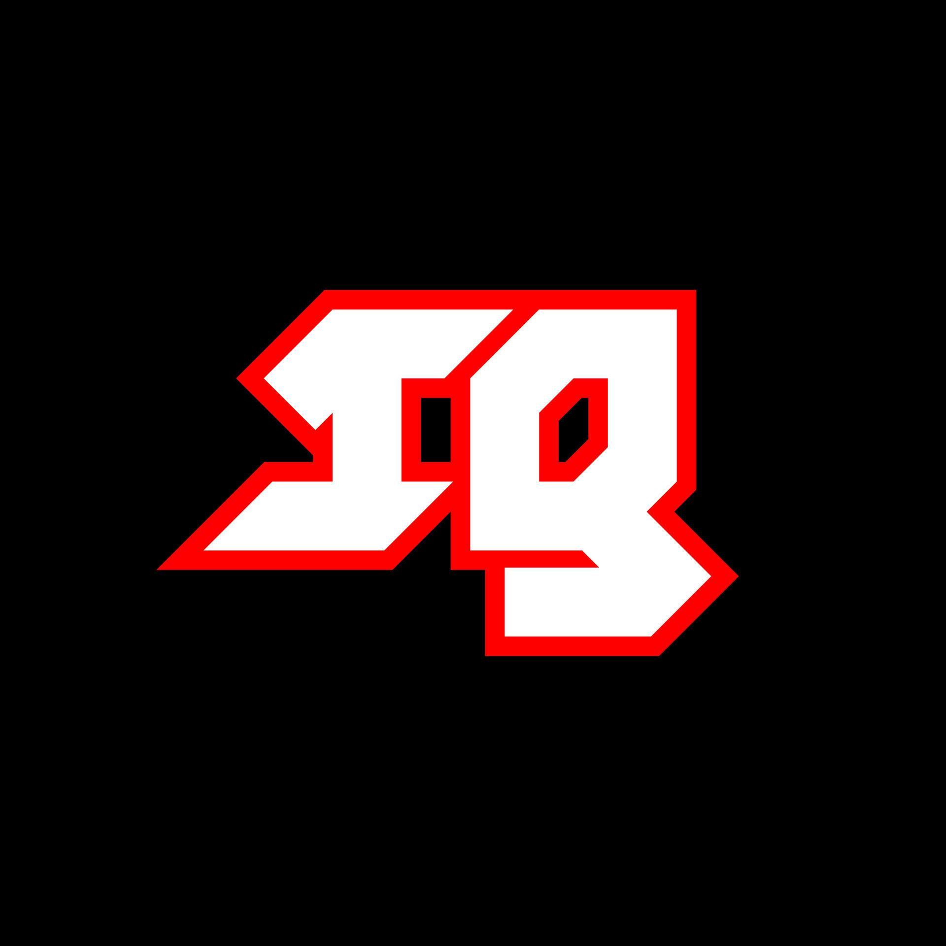 IG logo design, initial IG letter design with scifi style. IG logo for