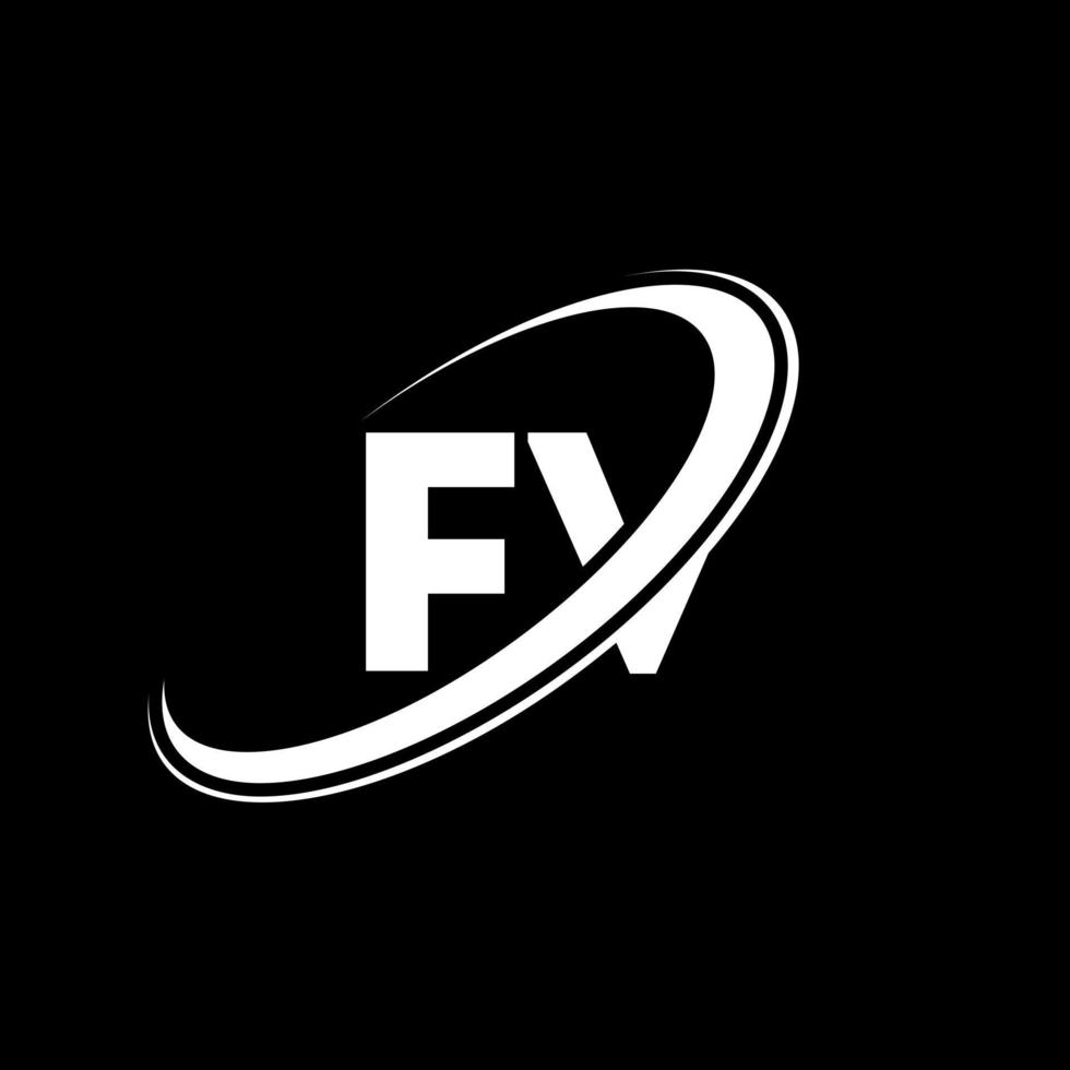 diseño del logotipo de la letra fv fv. letra inicial fv círculo vinculado en mayúsculas logo monograma rojo y azul. logotipo de fv, diseño de fv. fv, fv vector
