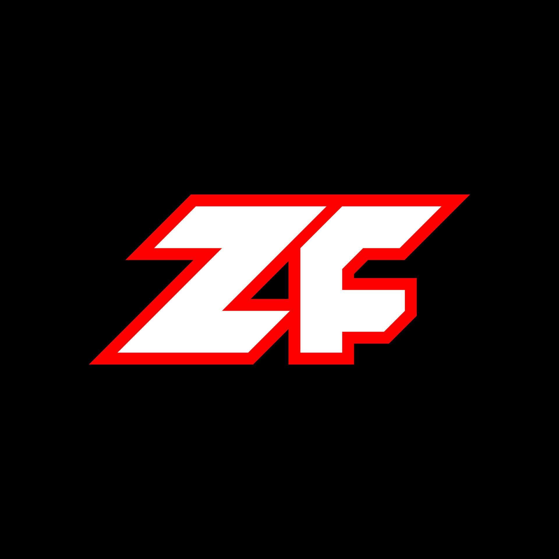 Zf Logo Design Initial Zf Letter Design With Sci Fi Style Zf Logo For Game Esport Technology