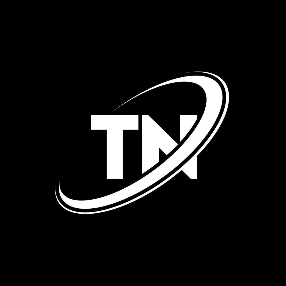 diseño del logotipo de la letra tn tn. letra inicial tn círculo vinculado en mayúsculas logo monograma rojo y azul. logotipo de tn, diseño de tn. tn, tn vector