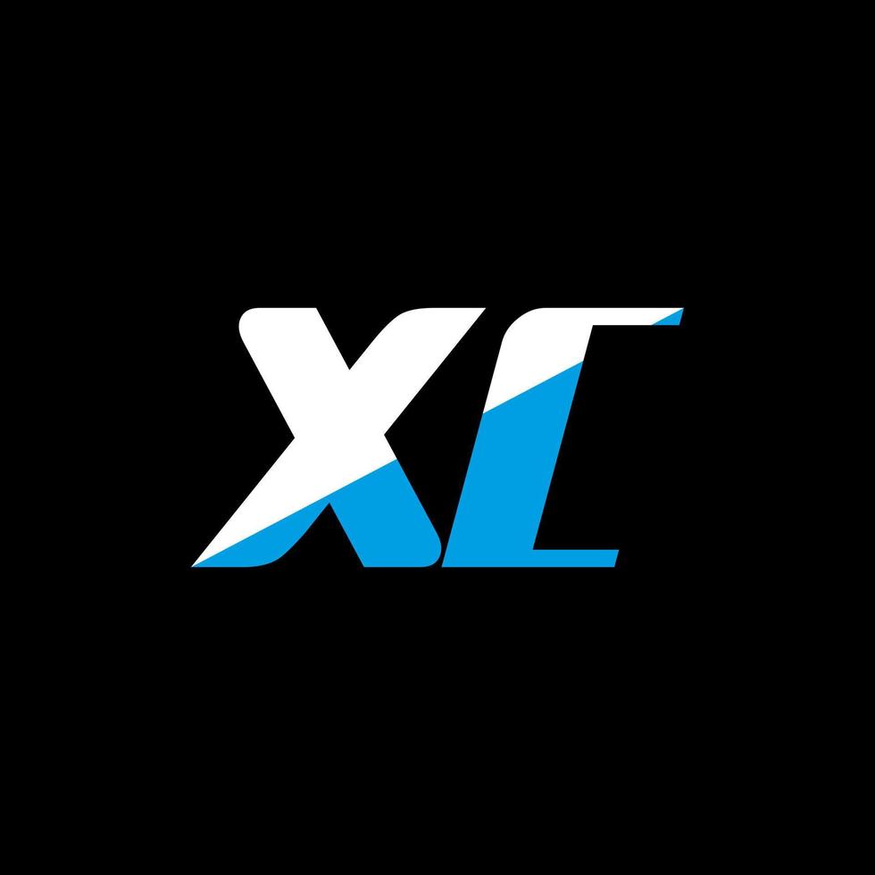 diseño de logotipo de letra xc sobre fondo negro. concepto de logotipo de letra de iniciales creativas xc. diseño de icono xc. xc diseño de icono de letra blanca y azul sobre fondo negro. xc vector