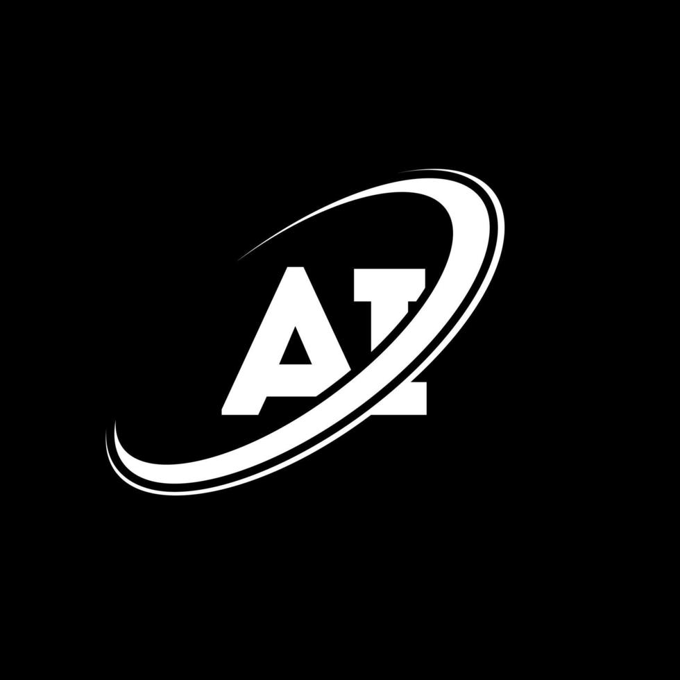 diseño del logotipo de la letra ai ai. vector