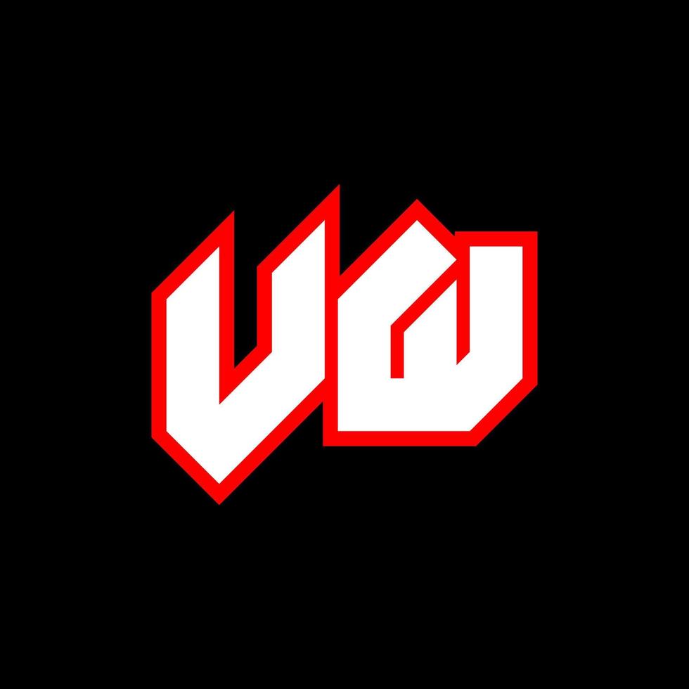 VZ logo design, initial VZ letter design with sci-fi style. VZ logo for game, esport, Technology, Digital, Community or Business. V Z sport modern Italic alphabet font. Typography urban style fonts. vector