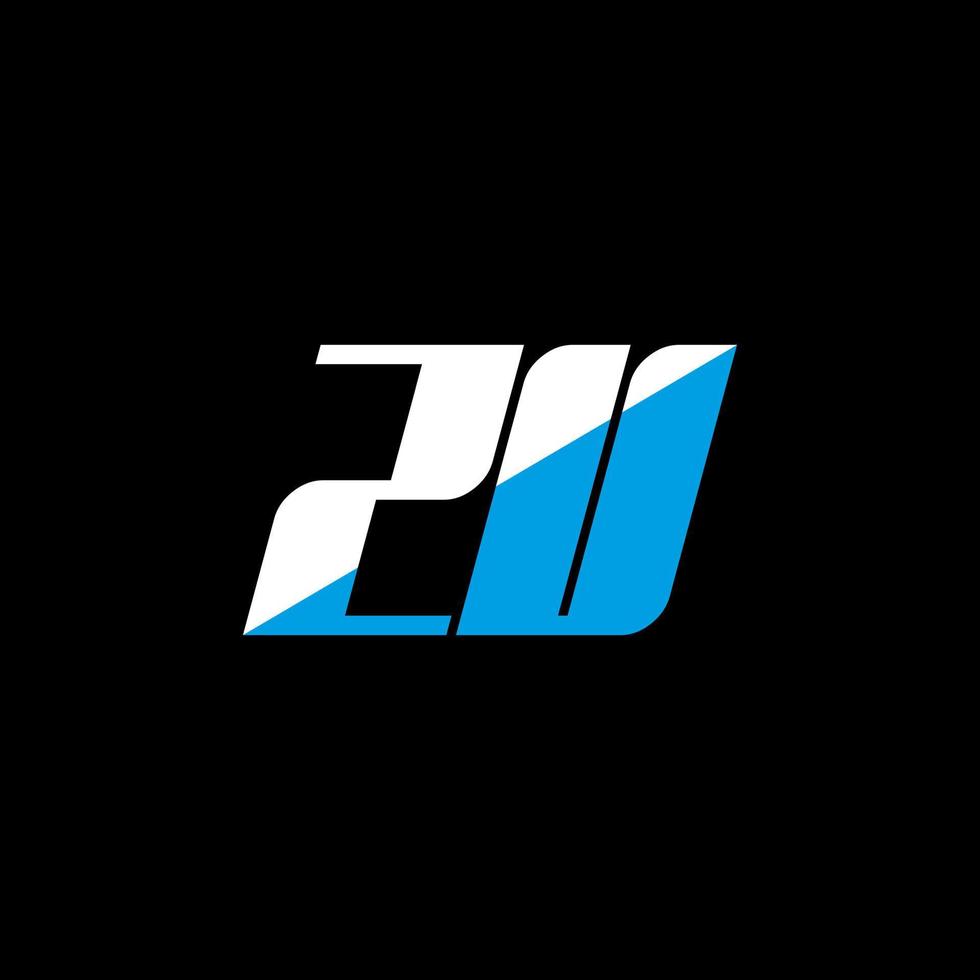 ZU letter logo design on black background. ZU creative initials letter logo concept. ZU icon design. ZU white and blue letter icon design on black background. Z U vector