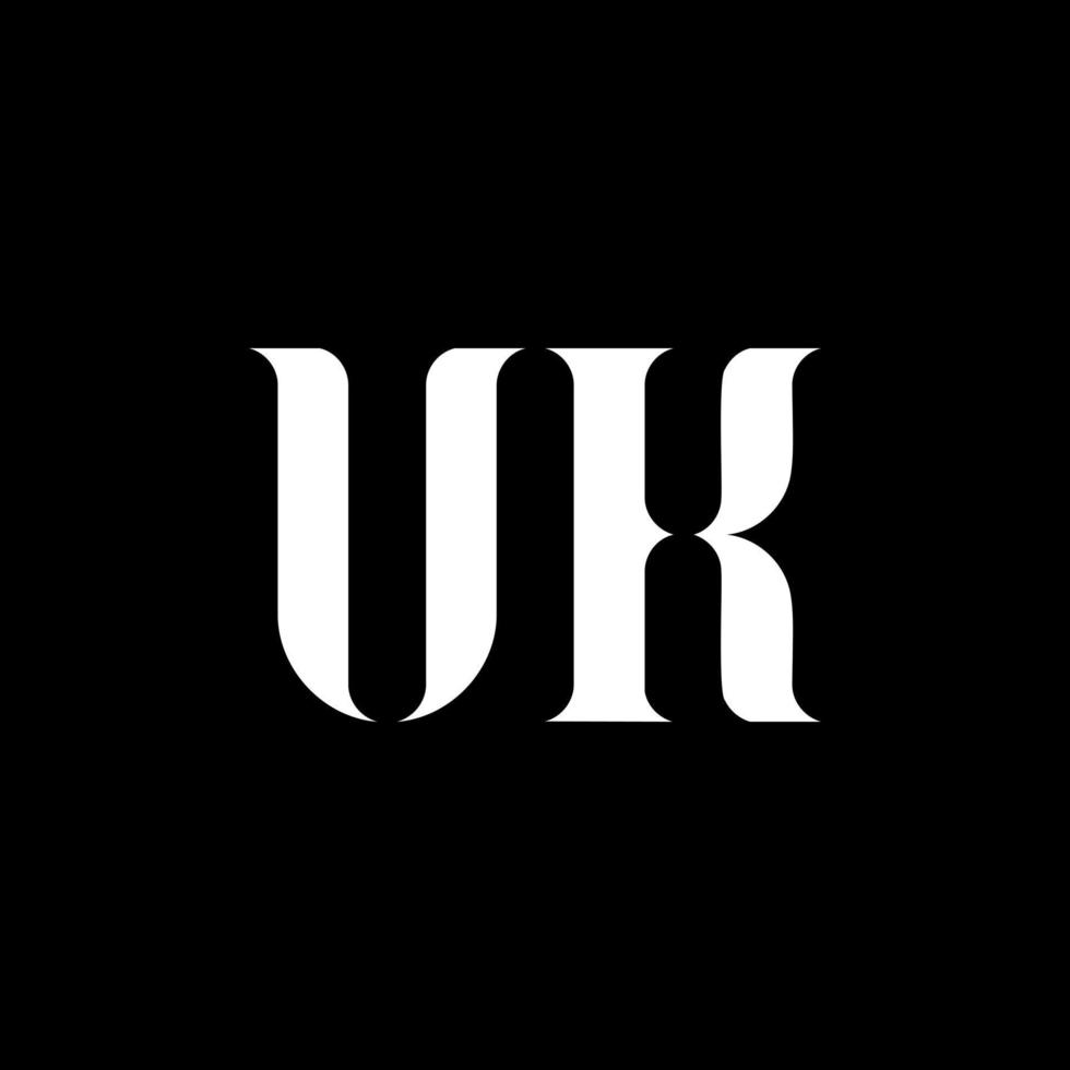 UK U K letter logo design. Initial letter UK linked circle uppercase monogram logo white color. UK logo, U K design. UK, U K vector