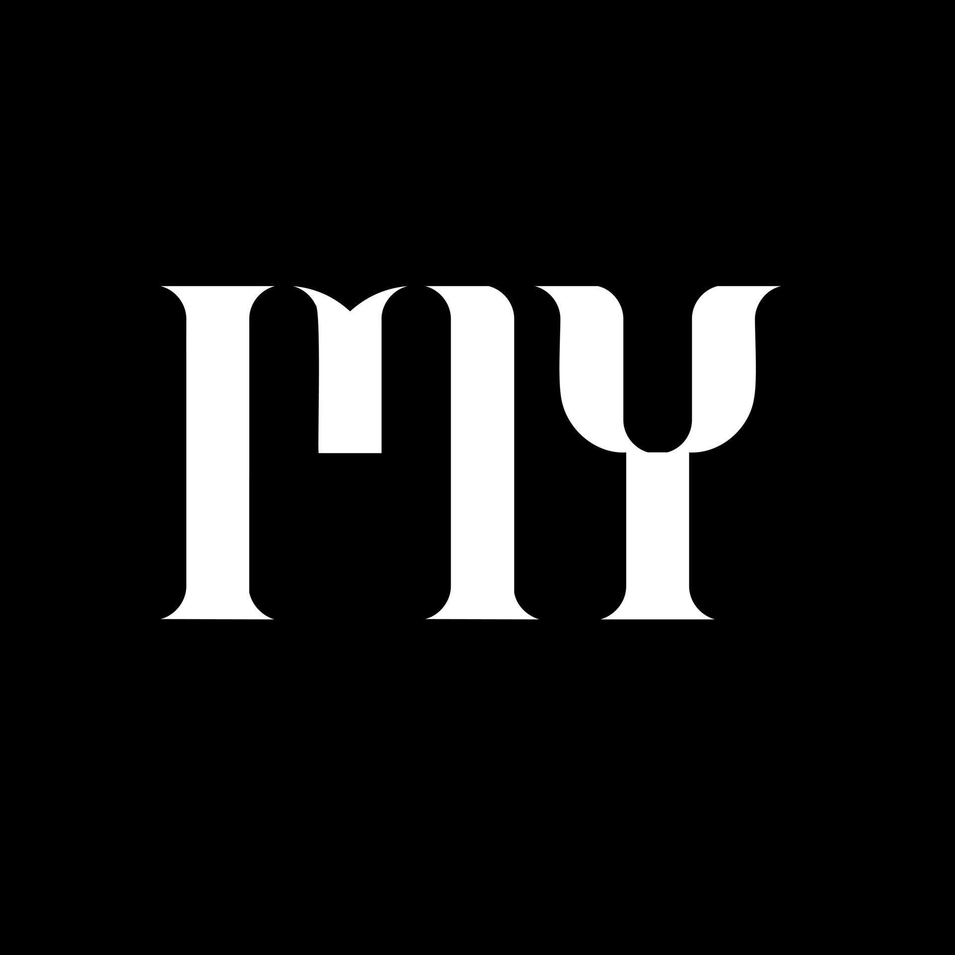 MY M Y letter logo design Initial letter MY uppercase monogram logo