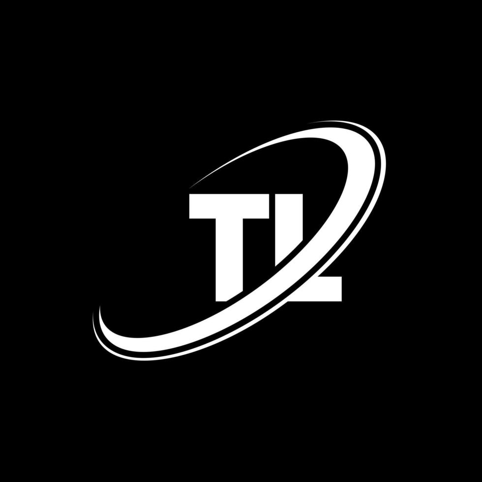 diseño del logotipo de la letra tl tl. letra inicial tl círculo vinculado en mayúsculas logo monograma rojo y azul. logotipo tl, diseño wl. tl, tl vector