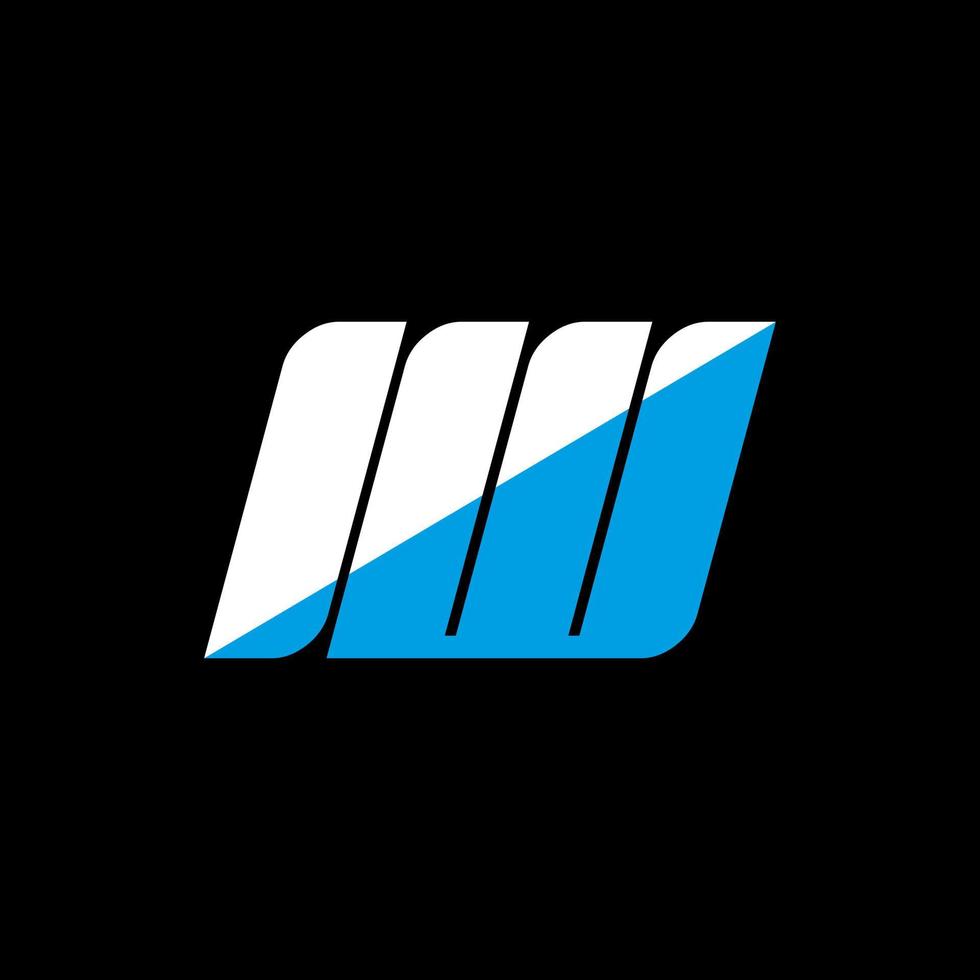 IW letter logo design on black background. IW creative initials letter logo concept. iw icon design. IW white and blue letter icon design on black background. I W vector