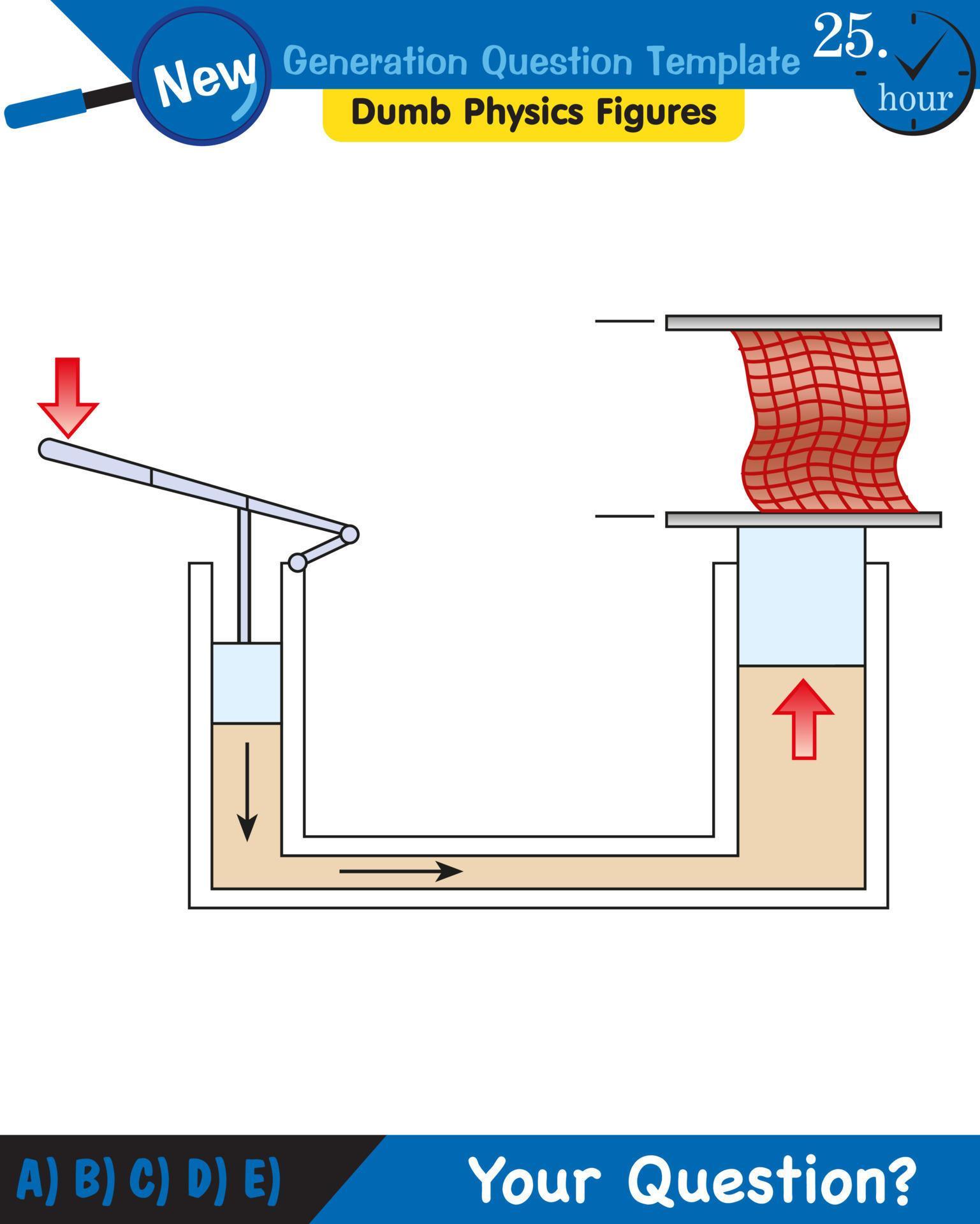 Physics, Lever examples vector illustration, simple machines, next