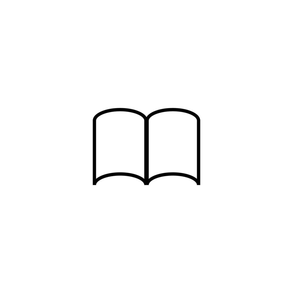 Modern outline signs suitable for internet pages, applications, stores etc. Editable strokes. Line icon of opened books vector
