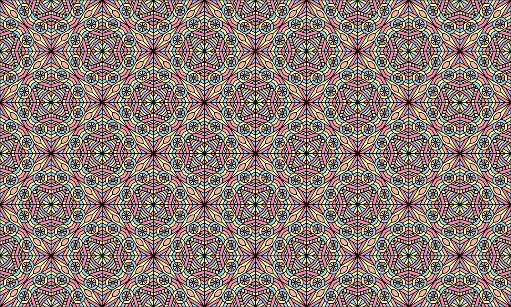 pattern unique traditional ethnic background vector