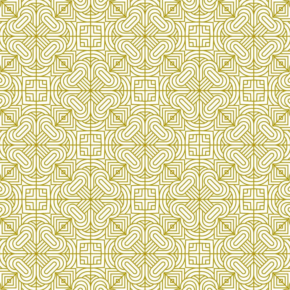 patrón de línea dorada origen étnico tradicional único vector