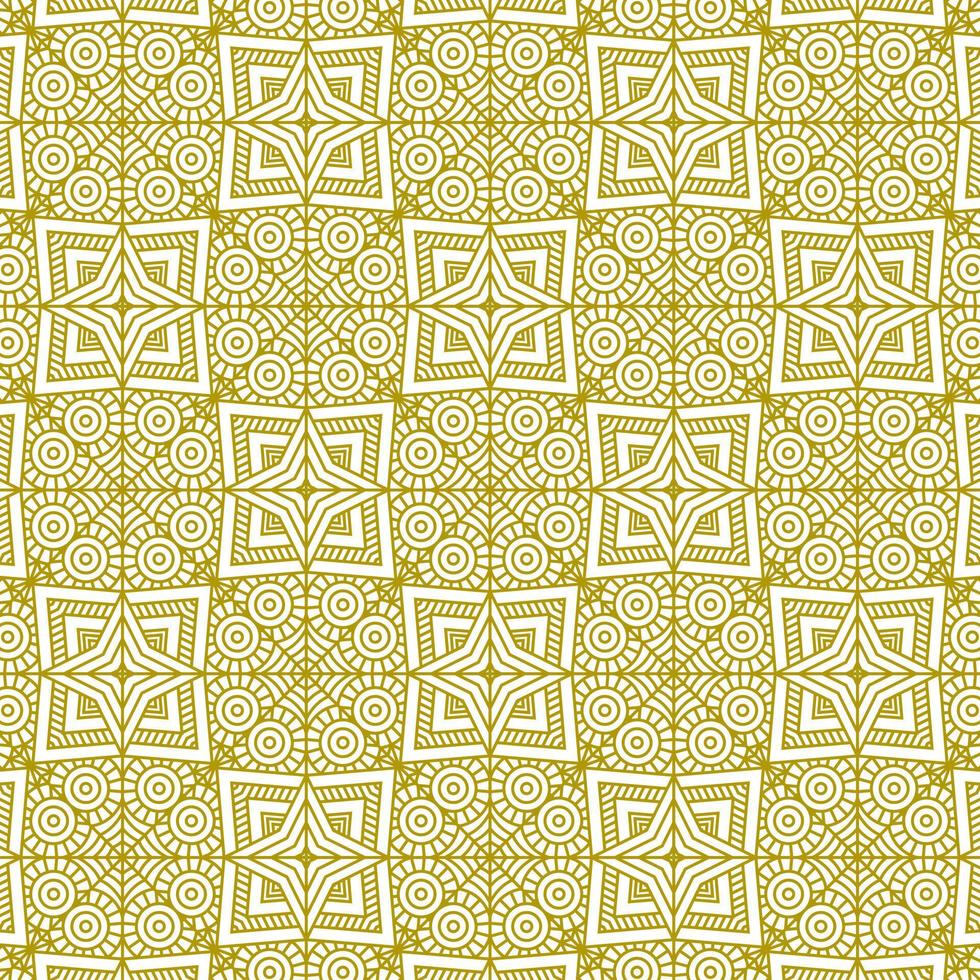 golden line pattern unique traditional ethnic background vector