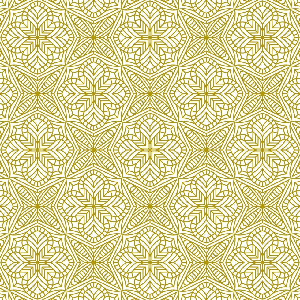 golden line pattern unique traditional ethnic background vector