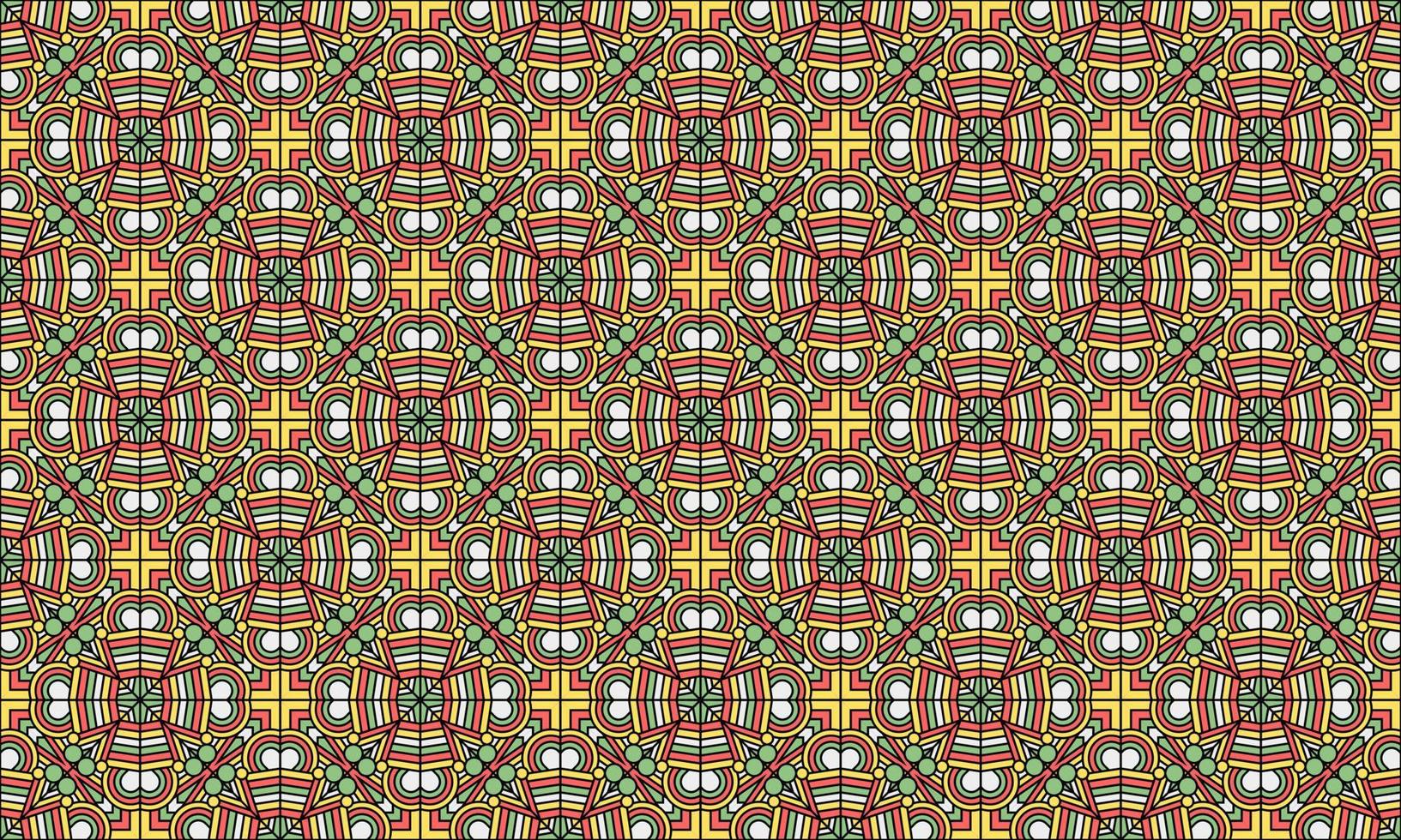 pattern unique traditional ethnic background vector