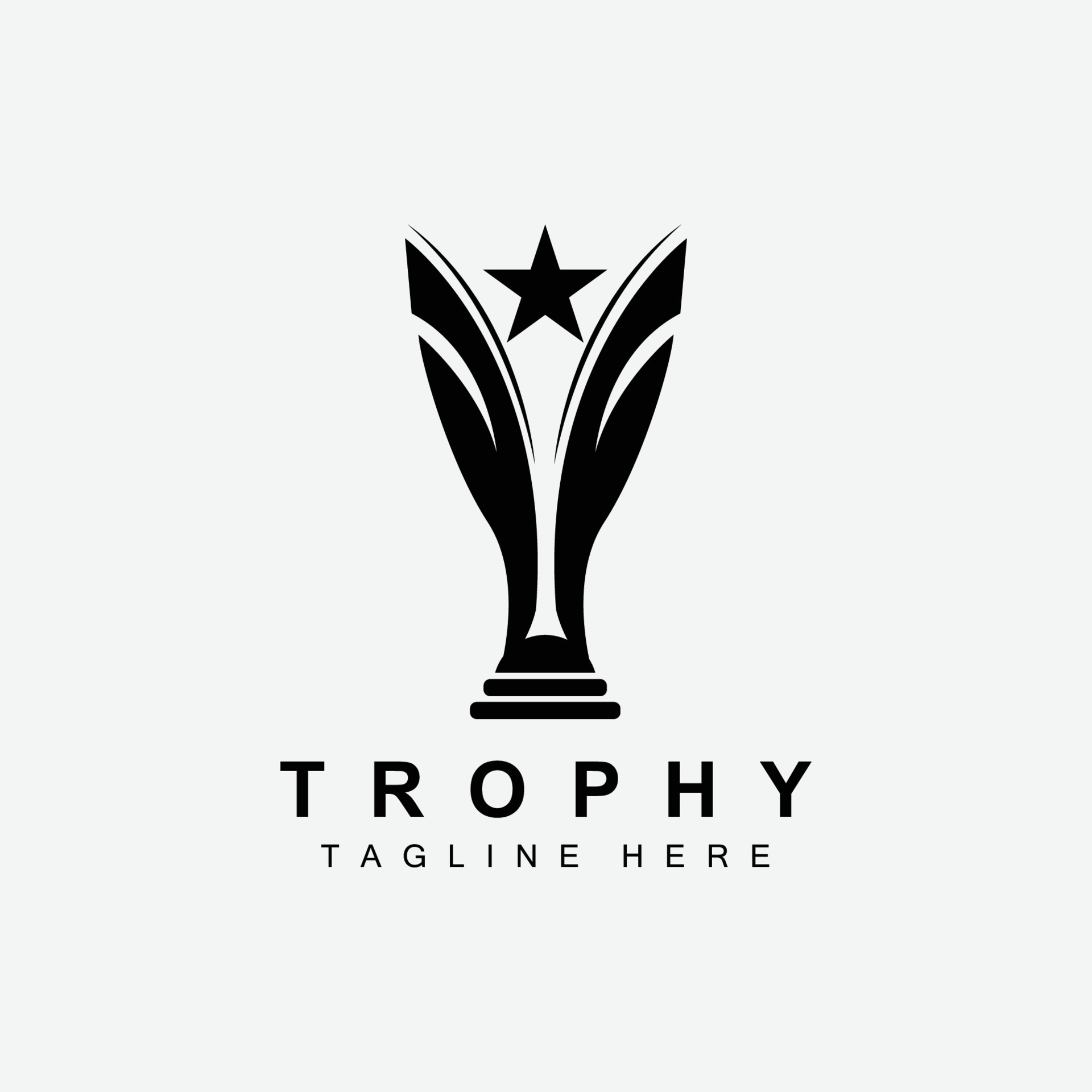 Trophy Logo Design, Award Winner Championship Trophy Vector, Success Brand  Stock Vector Image & Art - Alamy