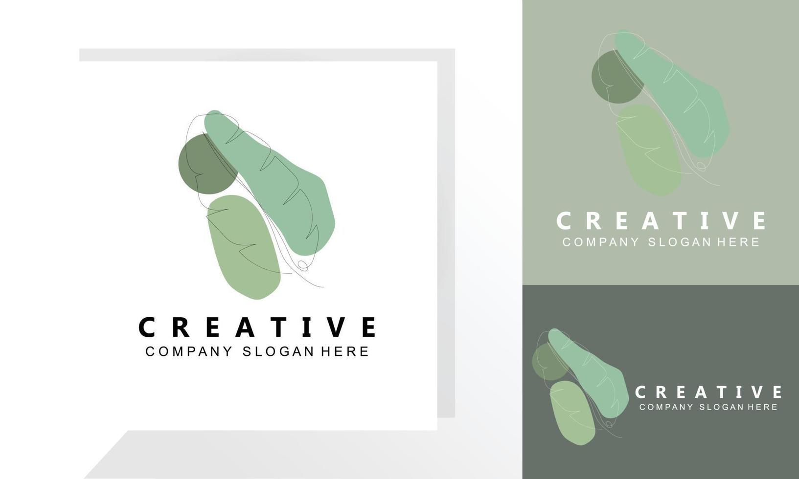 Leaf Logo Design, Vector With Other Styles, Illustration Set Collection Of Leaf Types