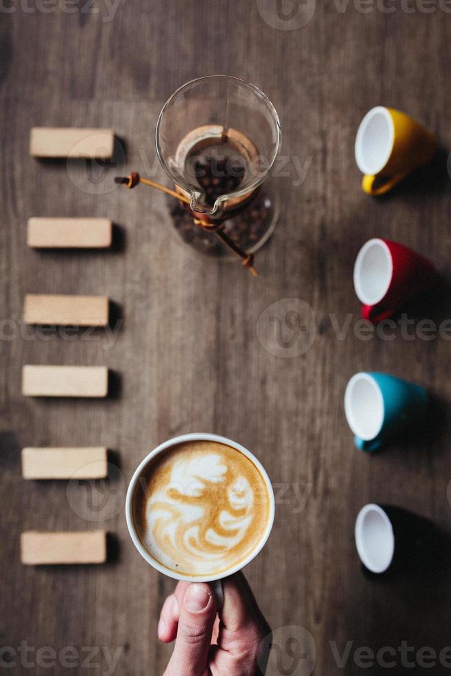 beautiful picture of a latte photo